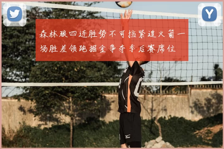 森林狼四连胜势不可挡紧追火箭一场胜差领跑掘金争夺季后赛席位